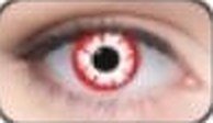 Lente de contacto de Halloween White Demon